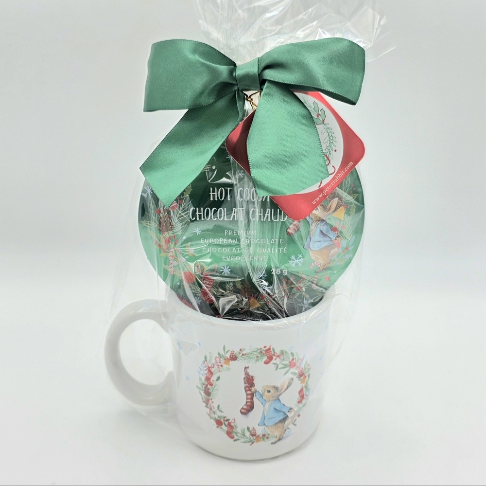 Peter Rabbit Mug with Pepermint Hot Cocoa Set NEW